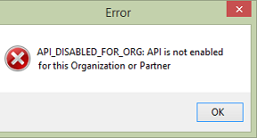 API not enabled